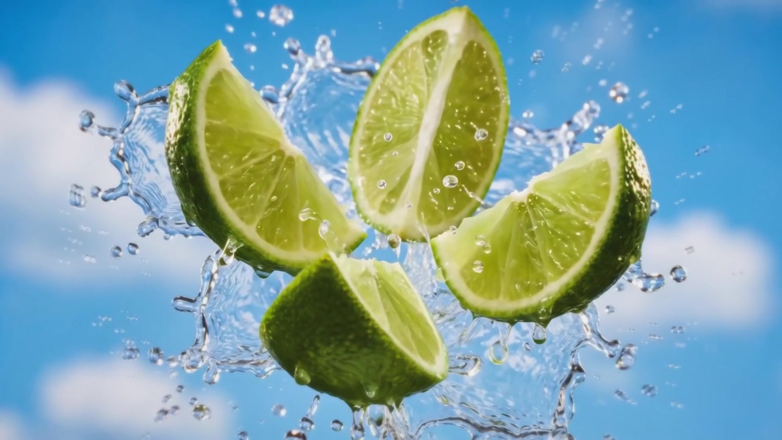 Lime and water frame